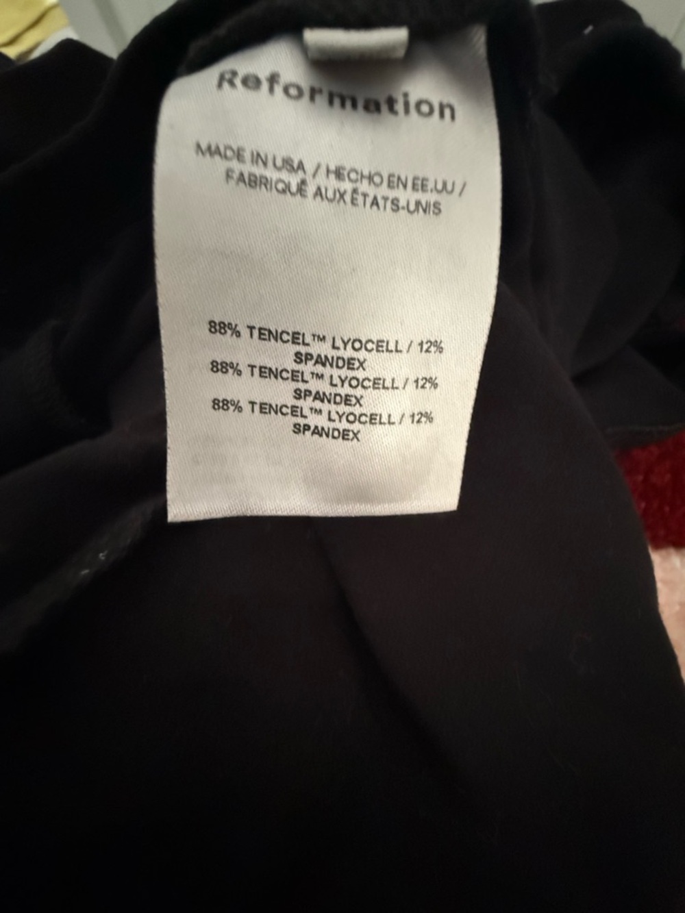 Reformation Black Rylan Twist-Waist Midi Skirt, Small - Picture 8 of 9